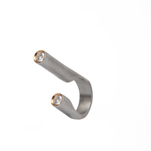 Load image into Gallery viewer, DOUBLE BARREL RHODIUM PLATED SILVER RING